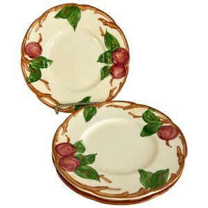 3 Franciscan Apple Bread and Butter Plates 6 3/8 Inch‎ Mark USA Set Lot Vintage